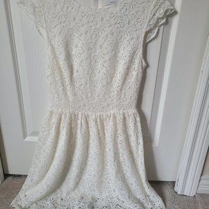 Talula Aritizia white lace dress